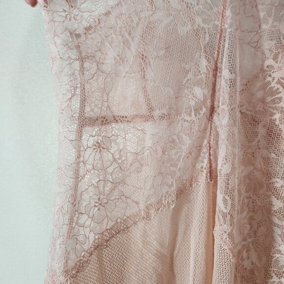 b.tempt’d by Wacoal Lace Encounter Pink Rose Smoke Chemise Sz XL - Picture 4 of 16